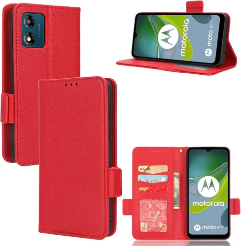 Miniatura 208 de Funda de piel sintética compatible con Motorola Moto E22 4G, funda de piel sintética compatible con Motorola Moto E22i 4G, color negro