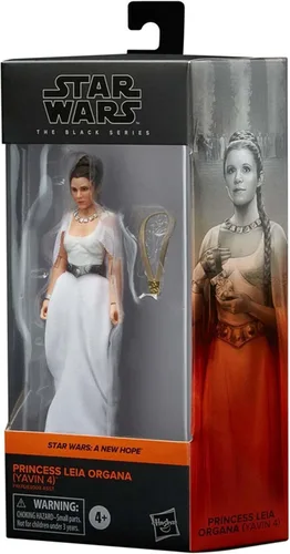Miniatura 6 de STAR WARS The Black Series Princess Leia Organa (Yavin 4) Figura de acción coleccionable de 6 pulgadas, escala A New Hope, para niños de 4 años