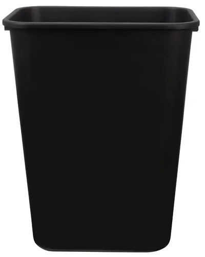 Miniatura 9 de Amazon Basics Cubo de basura pequeño, papelera rectangular para oficina comercial, 3 galones (paquete de 2), color negro