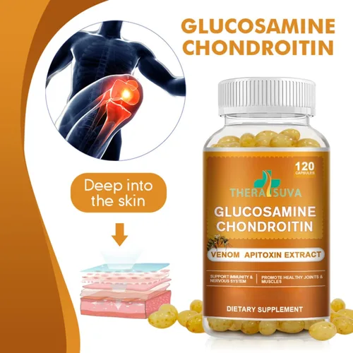 Miniatura 2 de TheraSuva Complejo de glucosamina condroitina MSM – Suplemento natural de apoyo, movilidad y flexibilidad, suministro de 2 meses, 120 cápsulas