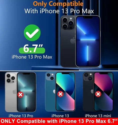 Miniatura 2 de SPIDERCASE Solo diseñada para el iPhone 13 Pro Max, funda impermeable, lente incorporada y protector de pantalla, protección completa de alta