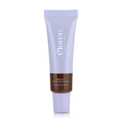 Miniatura 18 de Clover Skin Is In Serum Foundation Suero facial hidratante, base ligera, libre de crueldad animal y vegano, con escualano y cera de semillas de 10
