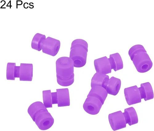 Miniatura 3 de MECCANIXITY Bolas de goma antivibración RC para control remoto F4 F7 controlador de vuelo M2x6.0.236 in bolas de absorción de impactos (púrpura)