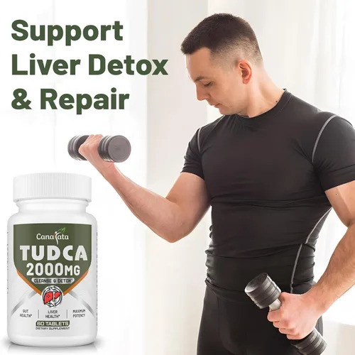 Miniatura 4 de TUDCA - Suplementos hepáticos de 2000 mg – Sales biliares fuertes que apoyan la desintoxicación y limpieza del hígado – Fórmula de salud del hígado