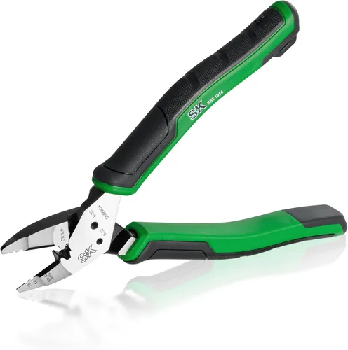 Miniatura 10 de SK Alicates de punta larga multiusos de 8 pulgadas, alicates de punta de aguja, 7 en 1, mango ergonómico antideslizante para un agarre cómodo