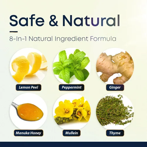 Miniatura 3 de BREATHE Gotas de Gordolobo 8-en-1 para Pulmones y Vías Respiratorias 2 fl.oz. - Menta, Tomillo y Extracto de Hoja de Gordolobo - Desintoxicación