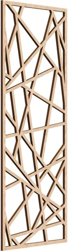 Miniatura 20 de Conway Paneles de pared decorativos de madera con calado, 9 3/8 pulgadas de ancho x 24 3/8 pulgadas de alto x 1/4 de alto, aliso