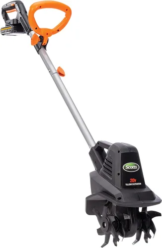 Miniatura 11 de Scotts Outdoor Power Tools TC70020S cultivador de jardín inalámbrico de 20 voltios y 7.5 pulgadas, (batería de 2 Ah y cargador rápido incluidos)