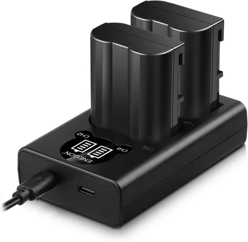 Miniatura 8 de ENEGON Baterías EN-EL15C (paquete de 2) y kit de cargador dual LED inteligente para Nikon ZF Z6, Z7 Z8 D7500 D7000, D7100, D7200 D500, D600, D610
