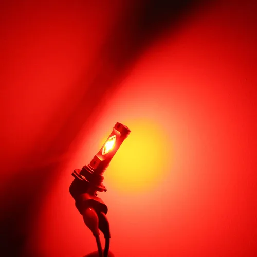 Miniatura 4 de Alla Lighting Bombillas LED antiniebla LED rojas H11 H16 de 3800 lm ETI 56-SMD Xtreme superbrillantes H8 H11 H16 bombillas LED de repuesto