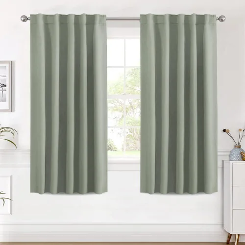 Miniatura 35 de H.VERSAILTEX Cortinas opacas con aislamiento térmico, paneles de tratamiento de ventana, cortinas opacas para oscurecer la habitación, cortinas Gris