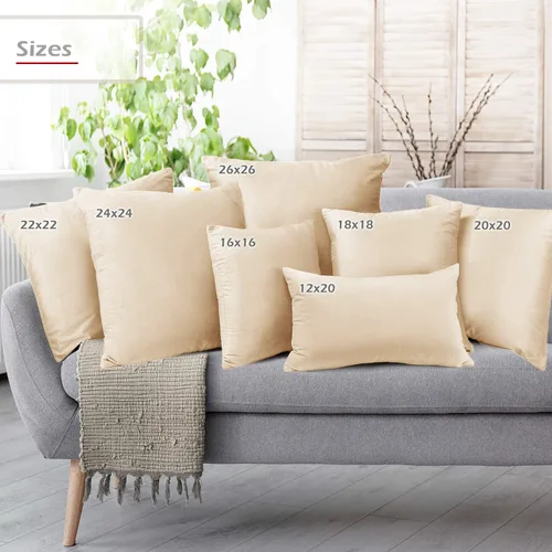 Miniatura 6 de Nestl Juego de 2 fundas de almohada, acogedoras fundas de almohada decorativas de terciopelo de 12 x 20 pulgadas, fundas de almohada suaves y Beige
