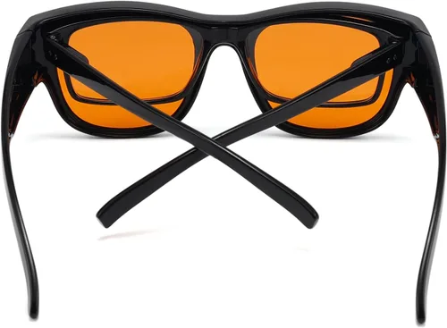 Miniatura 3 de Eyekepper - Lentes para hombres con bloqueo de luz azul, lentes para computadora y juegos, para mujeres 1802-negro-100% bloqueo de luz azul