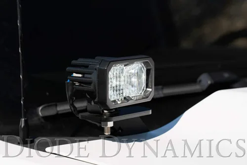 Miniatura 2 de Kit de luz de cuneta retroiluminada Diode Dynamics Serie Stage compatible con Chevrolet Silverado 1500 2014-2019, C2 1.0 Sport Combo Amarillo