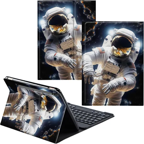 Miniatura 102 de Funda para Samsung Galaxy Tab S6 Lite 2022/2020 Teclado Inalámbrico Desmontable y Cubierta De Soporte De Cuero PU Funda Protectora Para Samsung