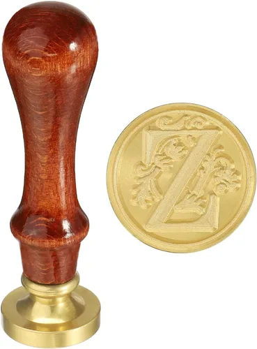 Miniatura 28 de YOKIVE Sello de cera del alfabeto, sello de letras con mango extraíble para decorar postales, ideal para festivales, bodas (dorado, rojo, letra J)