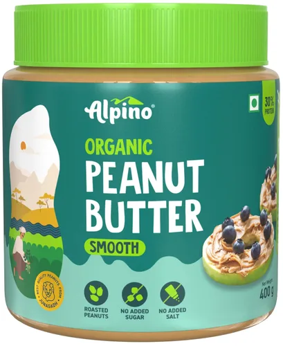 Miniatura 14 de ALPINO Mantequilla de maní de chocolate suave 19% de proteína Hecho con cacahuetes tostados, pasta de chocolate, azúcar morena y sal marina
