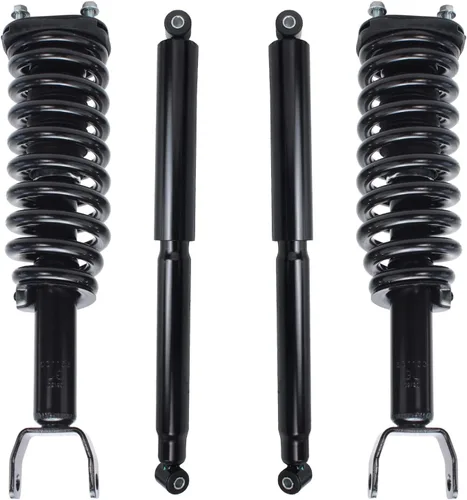 Miniatura 49 de Detroit Axle - Amortiguadores de puntales RWD para Infiniti G35 03-06, 2 amortiguadores traseros, 2 puntales delanteros y muelles helicoidales 2003
