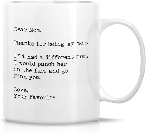 Miniatura 22 de Retreez - Taza divertida con texto en inglés "Mum Well Done I'm Awesome", 325 ml, tazas de café de cerámica, mensaje divertido, sarcástico