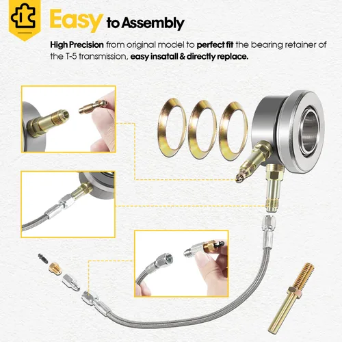 Miniatura 5 de 82876 T-5 Cojinete hidráulico del lanzamiento del embrague de la acción para las transmisiones Borg-Warner T-5 del estilo GM, reemplazo