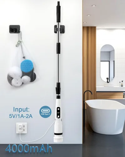 Miniatura 5 de iezfix Limpiador eléctrico giratorio X01 + cepillo de limpieza eléctrico X03
