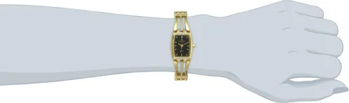 Miniatura 2 de Charles-Hubert, Paris 6824-G Classic Collection Reloj de pulsera con esfera negra chapada en oro para mujer