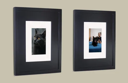 Miniatura 6 de Marco de fotos oculto de 11 x 14 pulgadas, botiquín sin espejo para baño, empotrado en la pared, fabricado en América del Norte, madera real, sin