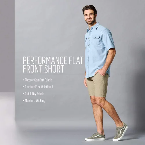 Miniatura 5 de Wrangler Authentics Men's Performance Comfort Flex Flat Front Short