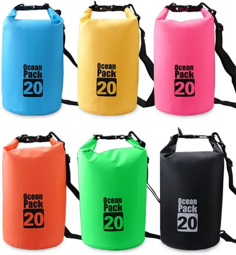 Miniatura 7 de Bolsa seca flotante impermeable Bear Outdoor, para canotaje, kayak, senderismo, snowboard, acampada, rafting, pesca y excursionismo Negro