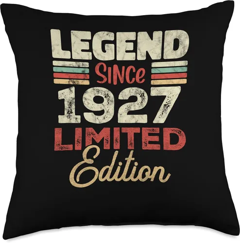 Miniatura 4 de 96th Birthday 96 Year Old Since 1927 Limited Edition Throw Pillow