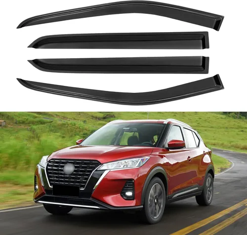 Miniatura 210 de YQAUTEC Viseras de Ventana Protectores de Lluvia para Honda Civic 2022 2023 2024 2025 2026, Deflectores de Viento de Ventilación de Ventana Fuera