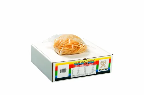 Miniatura 26 de CanDo – Tubos de libre ejercicio de látex, Rollo de 25 pies, Plateado , 1
