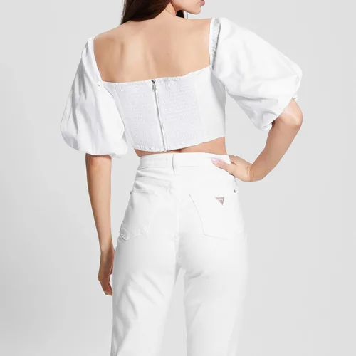 Miniatura 3 de GUESS Camisa corta de junio con hombros descubiertos para mujer