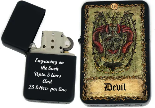 Miniatura 31 de Tarjeta de tarot personalizada, mazo de tarot de huesos eternos mayores, tarjetas coloridas, regalos coleccionables únicos, encendedores a prueba