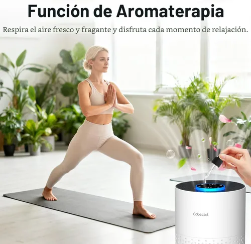 Miniatura 4 de Purificadores de aire para dormitorio y hogar, limpiador de aire Cobectal con filtro H14 True HEPA 3 en 1 para habitación de hasta 1050 pies