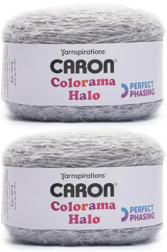 Miniatura 18 de Caron Colorama Halo Cake Ultra Marine Hilo - Paquete de 2 unidades de 8oz/226.79g - 71% acrílico, 18% nailon, 11% poliéster, #5 grueso, 60 yardas