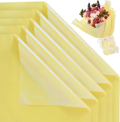 Miniatura 8 de BEISHIDA 100 PCS Papel de Envolver Floral Rosa - Papel de Envolver Flores Mate Impermeable para Ramo, Suministros de Floristería, Manualidades DIY