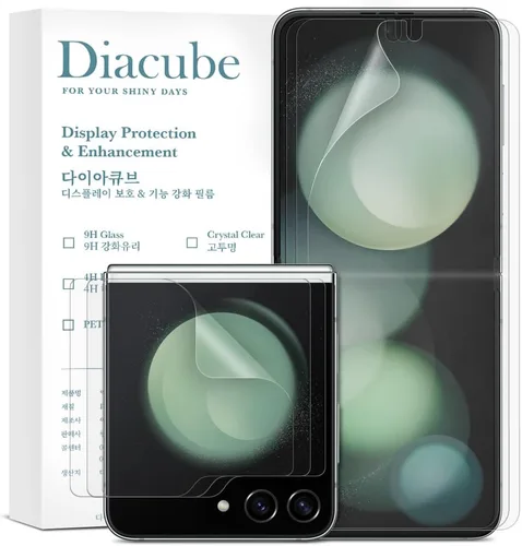 Miniatura 11 de [Paquete de 3+3] para Samsung Galaxy Z Flip 3 0.18 oz, protector de pantalla mate antirreflejos EPU+TPU, cubierta completa en el interior + 3