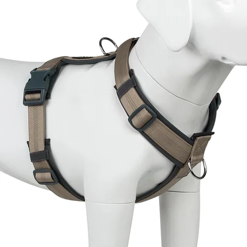 Miniatura 33 de Arnés para perro Plutus Pet sin tirón, arnés ajustable de nylon con acolchado suave, arnés para perro reflectante y resistente para perros pequeños