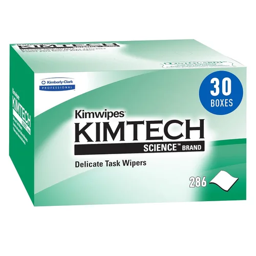 Kimtech Science™ Kimwipes® Toallitas delicadas para tareas (34120), caja pop-up, blanco (286 hojas/caja, 30 cajas/estuche, 8,580 hojas/estuche)