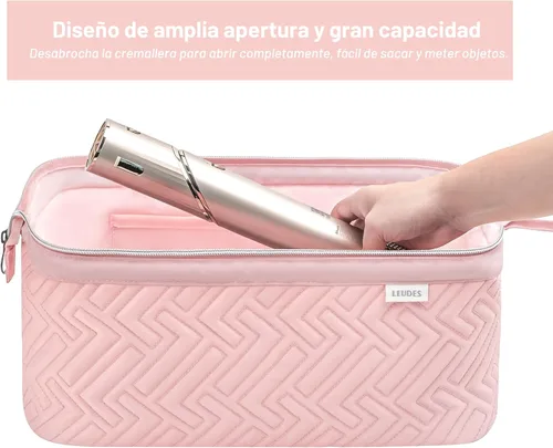 Miniatura 2 de Leudes Bolsa de Viaje para Herramientas de Cabello para Shark Flexstyle Estuche de Transporte Portátil Shark Hair Air Wrap Estuche para Secadora Rosa