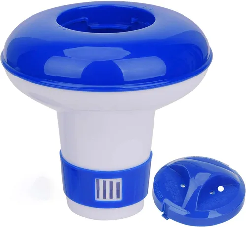 Miniatura 7 de Dispensador de cloro flotante, flotador de cloro/bromo para piscina, spa, clorador flotante de gran capacidad de 7 pulgadas y soporte de bromo