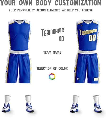 Miniatura 2 de Personaliza tu propio uniforme de baloncesto reversible, nombre y número personalizados para hombresmujeres y jóvenes, talla única