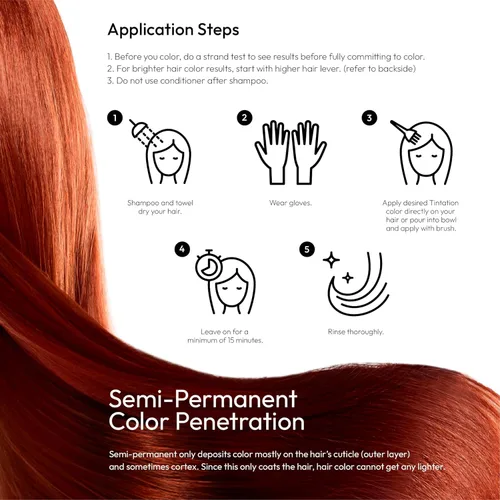 Miniatura 2 de Kiss Tintation Color de cabello semi-permanente, 5 fl oz (148 ml), transparente