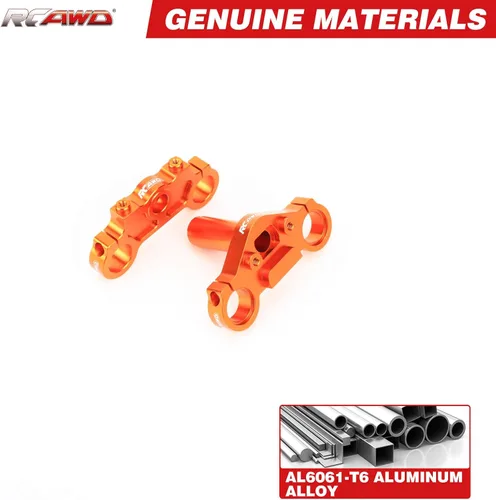 Miniatura 7 de RCAWD Juego de abrazadera triple de aluminio para piezas de actualización Promoto-MX LOS364006 (Naranja)