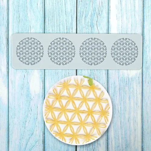 Miniatura 6 de Moldes de silicona 3D de hojas huecas para chocolate, molde de panal, abeja, caramelo, patrón de flores, molde para fondant, decoración de tartas