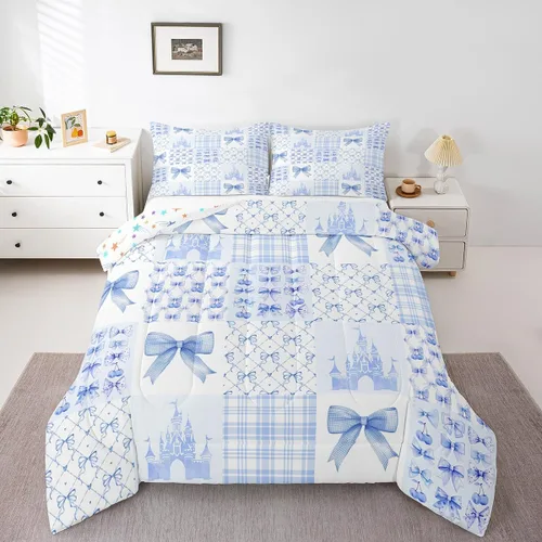 Miniatura 23 de Manfei - Juego de edredón para amantes de la gimnasia y la danza, tamaño individual, juego de ropa de cama romántica con diseño de cielo estrellado