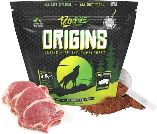 Miniatura 11 de ROGUE PET SCIENCE Origins 5-en-1 suplemento para perros - Aderezo de comida en polvo con aceite de pescado omega 3 natural - Apoya la digestión