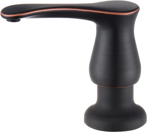 Miniatura 17 de GAGALIFE Dispensador de jabón para fregadero de cocina, dorado cepillado, dispensador de jabón debajo del fregadero con kit de tubo de extensión