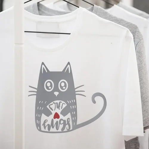 Miniatura 5 de Plotter Cutter - Rollo de vinilo de poliuretano de transferencia de calor,10 pulgadas x 5 pies, para camisetas, ropa, bolsas y otras telas Gris